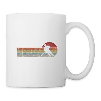 Ice hockey in retro or vintage style for children - Mug - white - Right