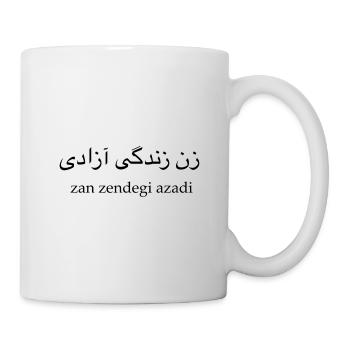 Zan Zendegi Azadi - Woman Life Freedom - Tasse - Weiß - Rechts