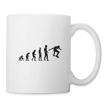 Skateboarder Evolution Skateboard Skater Skate - Tasse - Weiß - Rechts