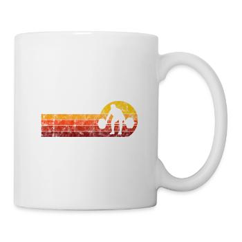 Musculation Bodybuilder GYM Fitnessstudio Retro - Mug blanc - blanc - Droite