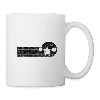 Musculation Bodybuilder GYM Fitnessstudio Retro - Mug blanc - blanc - Droite