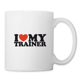 I Love My Trainer Heart Shirt - Mug - white - Right