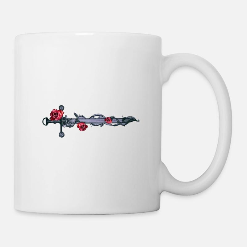 Mittelalter Schwertkunst - Tasse - Weiß