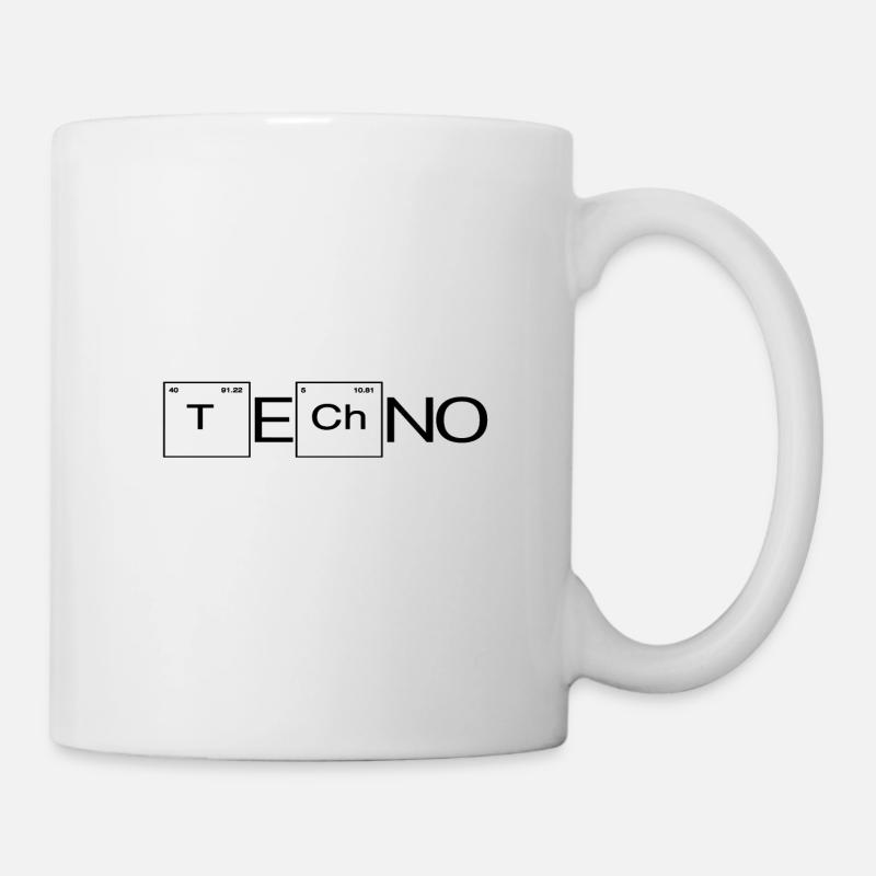 Techno - Tasse - Weiß