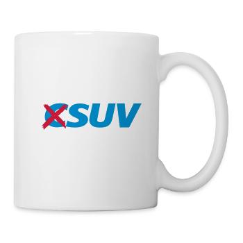 CSUV WENIGER AUTOS - Tasse - Weiß - Rechts