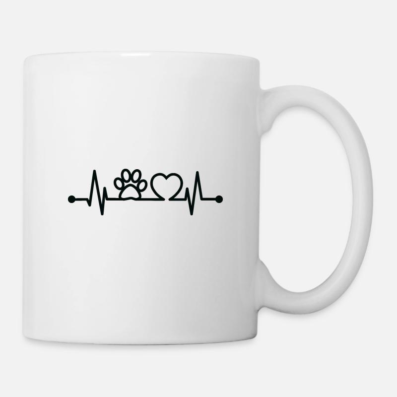 Mon animal de compagnie, mon amour, ma vie. - Mug blanc - blanc