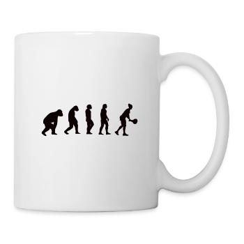 Tennis Evolution Tennisspieler Tennisliebhaber - Tasse - Weiß - Rechts