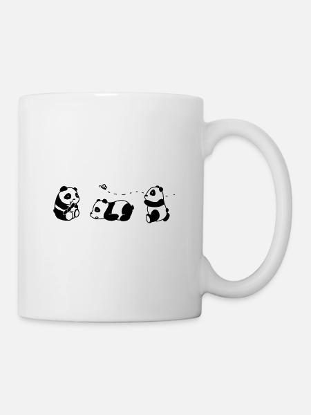 Pandas Sweet Bamboo Bear Cute China Funny - Mug - white