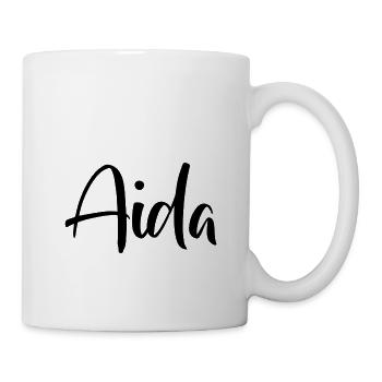 VornameAida - Tasse - Weiß - Rechts