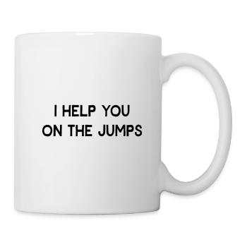 I HELP YOU ON THE JUMPS- DENGLISH - Mug - white - Right