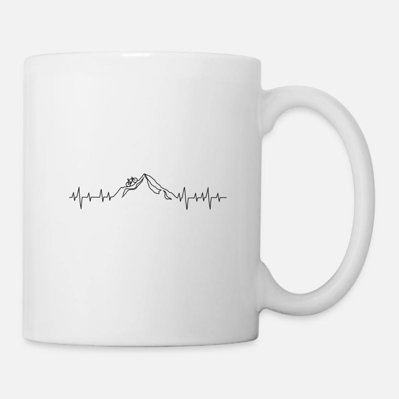 mountain bike - Mug - white