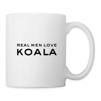 Real men love KOALA - Mug - white - Right