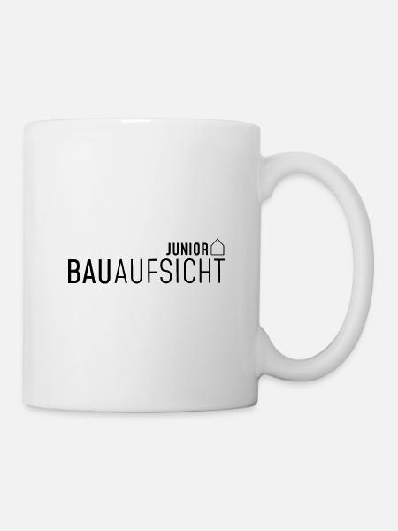 Bauaufsicht Junior - Kontrolle - Tasse - Weiß
