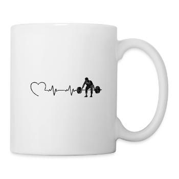 Bodybuilding Bodybuilder GYM Gym ECG - Mug - white - Right