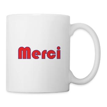 MERCI. MAÎTRESSE. MAÎTRE. MERCI MAÎTRESSE - Mug blanc - blanc - Droite