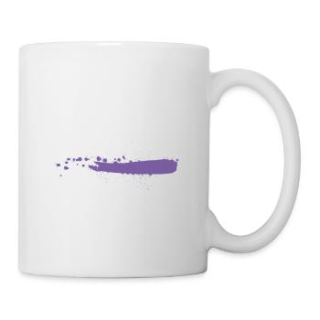 Paint stroke magenta blob color splash gift - Mug - white - Right