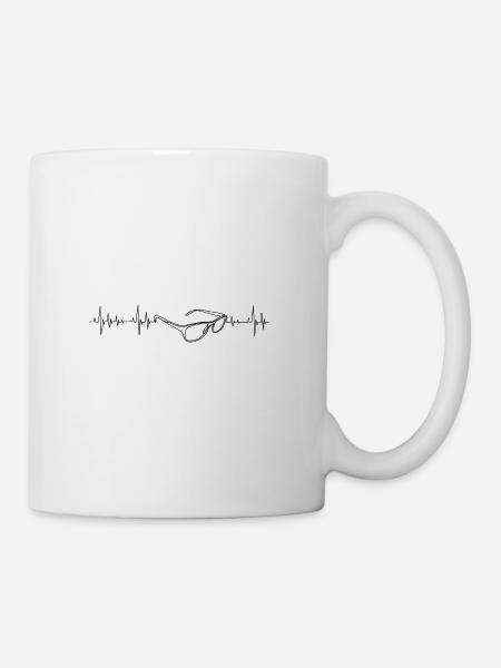 brille - Tasse - Weiß
