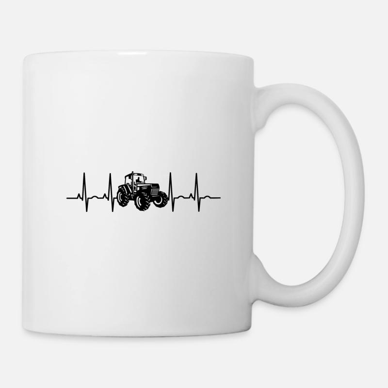 Traktoren Bauer Traktor EKG Trecker Bauernhof - Tasse - Weiß