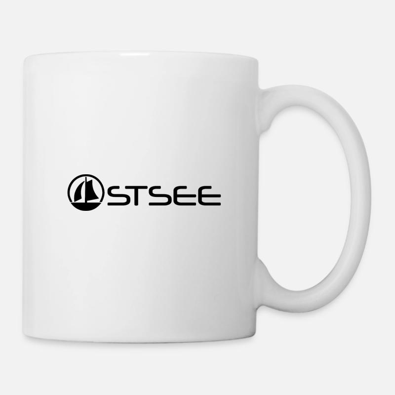 Ostsee mit Boot [black] - Tasse - Weiß