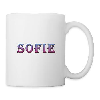 Texte 3D coloré avec effet scintillant - Mug blanc - blanc - Droite