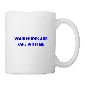 Nur vertrauliche Vibes - Tasse - Weiß - Rechts