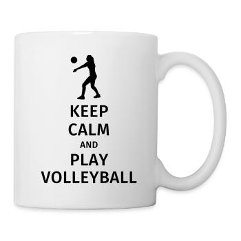 keep calm and play volleyball - Mug - white - Right