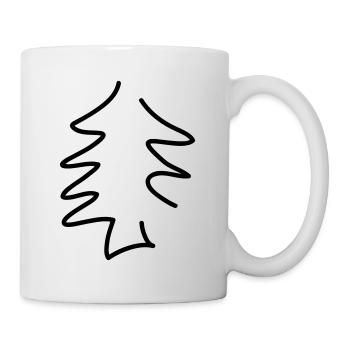 simple fir - line - Mug - white - Right