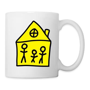 Maison de famille - Mug blanc - blanc - Droite