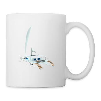 Katamaran 3D Back - Tasse - Weiß - Rechts