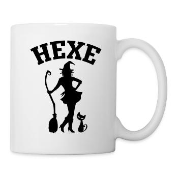 Hexe mit Katze CatRina - Tasse - Weiß - Rechts