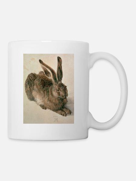Feldhase von Albrecht Dürer - Tasse - Weiß