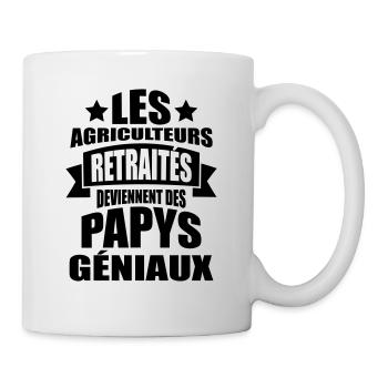 les agriculteur retraités deviennent papys géniaux - Mug blanc - blanc - Droite