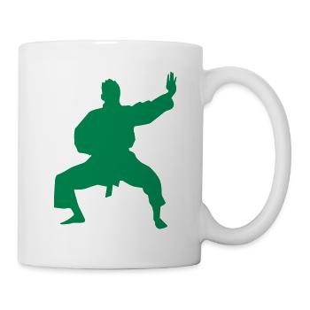 Karate male - Mug blanc - blanc - Droite