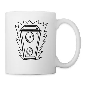 Lautsprecher - Tasse - Weiß - Rechts