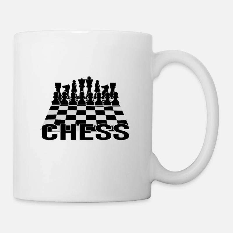 Conception des échecs - Fans d´échecs - Règles d´échecs, stratégie - Mug blanc - blanc