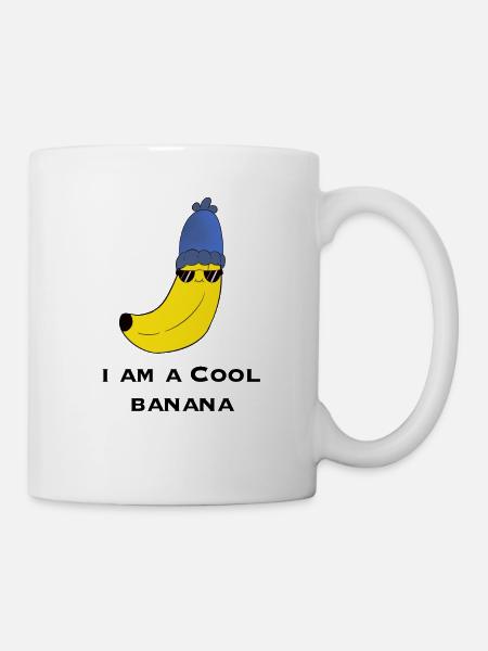 Banana / Banana - I AM A COOL BANANA - Mug - white