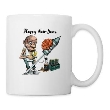 Frohes neues Jahr - Tasse - Weiß - Rechts
