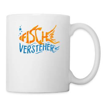 Fische Aquarium Aquaristik Aquarianer Geschenk - Tasse - Weiß - Rechts