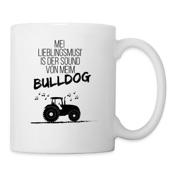 Lieblingssound Traktor | lustig bayerisch Geschenk - Tasse - Weiß - Rechts