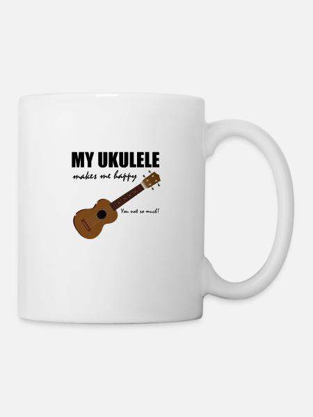 ukulele - Mug - white