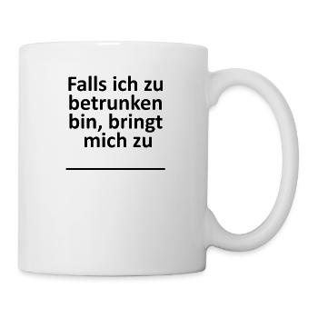 bring mich zu - ich bin - Tasse - Weiß - Rechts