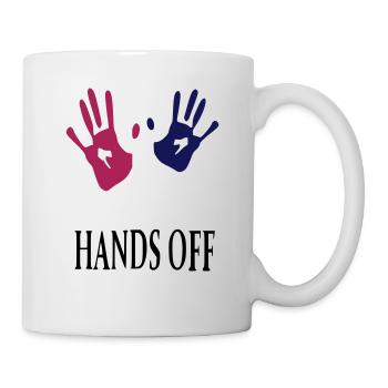 Bas les pattes - Mug blanc - blanc - Droite