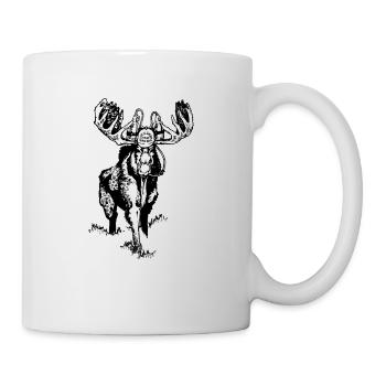 Moose beer party hops festival alcohol - Mug - white - Right