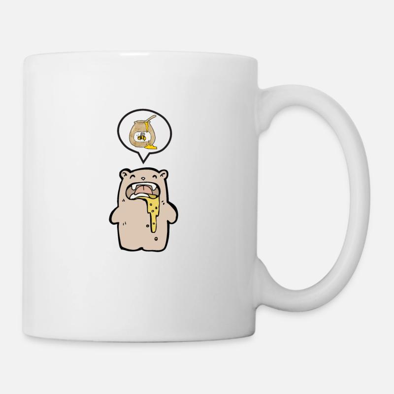 Ours et miel F073 - Mug blanc - blanc
