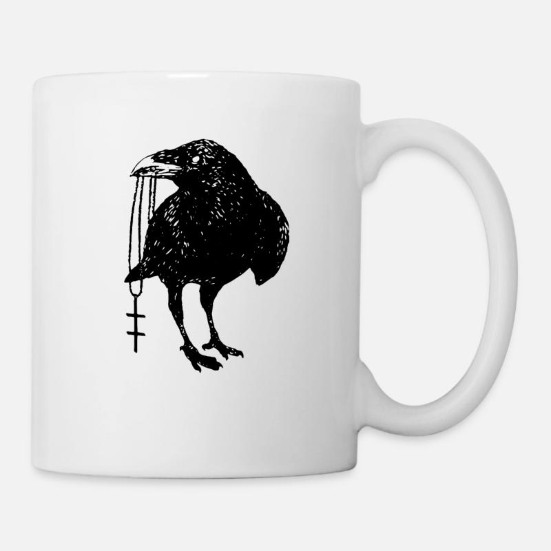 Corbeau Anti-religion Athéisme Athéisme - Mug blanc - blanc