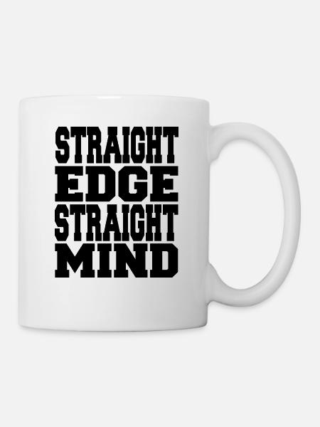 Straight Edge Straight Mind - Tasse - Weiß