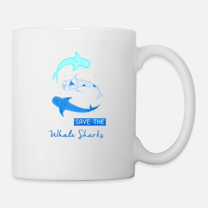 Save the Whale Sharks shirt - Mug - white