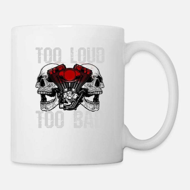 Motorcyclist Biker Motorcycle Chopper Gift - Mug - white