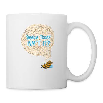 Biene Imker Honig Wortspiel Lustig Sommer Geschenk - Tasse - Weiß - Rechts