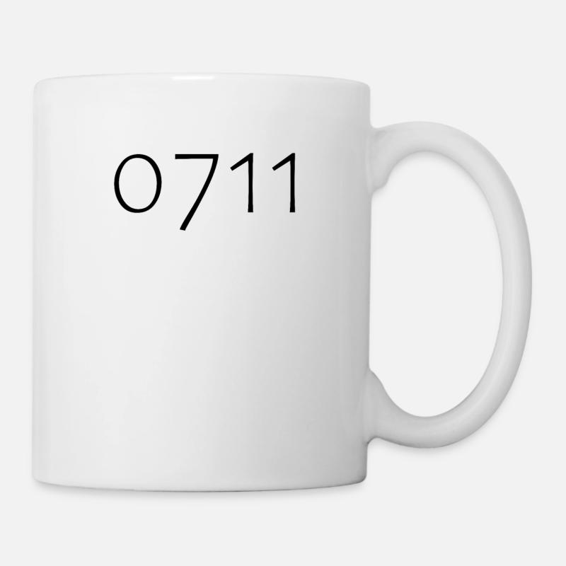 null sieben elf - Tasse - Weiß